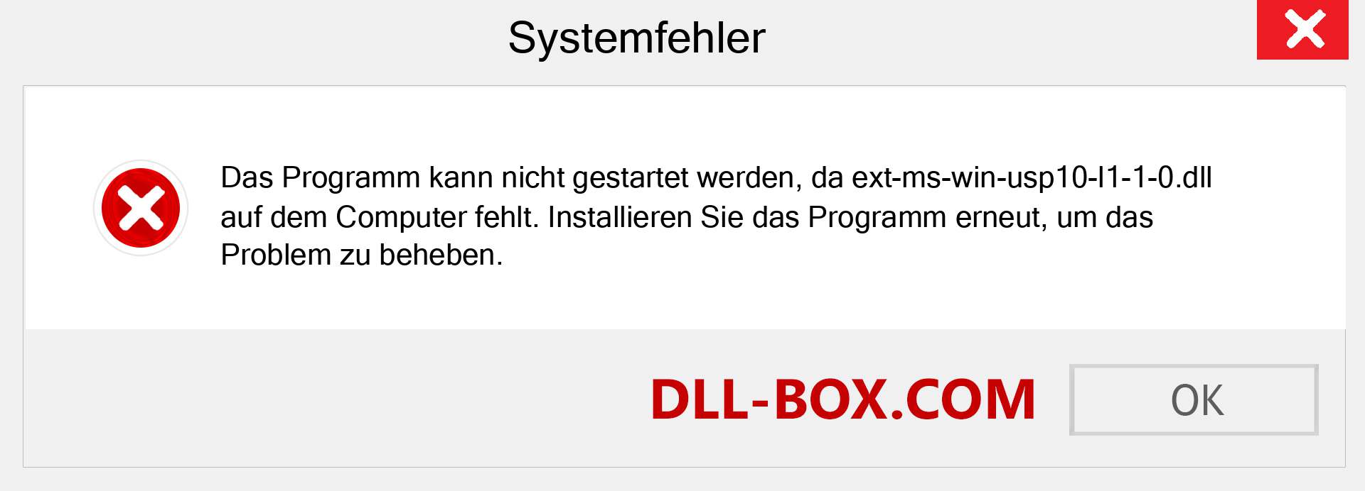 ext-ms-win-usp10-l1-1-0.dll-Datei fehlt?. Download für Windows 7, 8, 10 - Fix ext-ms-win-usp10-l1-1-0 dll Missing Error unter Windows, Fotos, Bildern